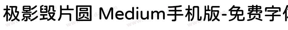 极影毁片圆 Medium手机版字体转换